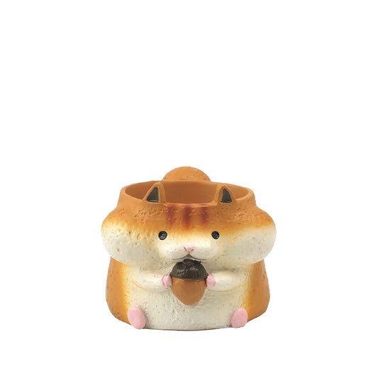 【肉肉動物園】森林系萌寵!貪吃小松鼠 真實多肉微型盆栽 (辦公桌療癒小物|盲盒驚喜|含盆土專業組裝)