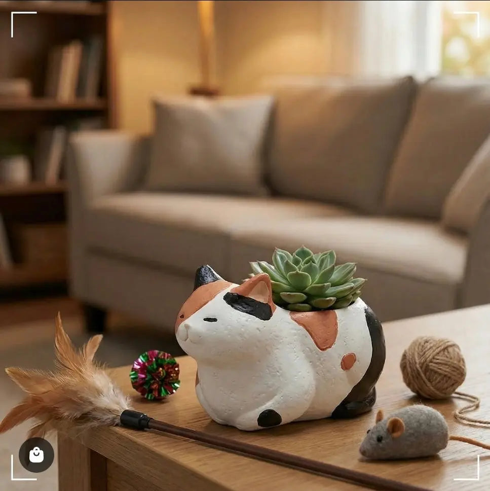 現貨【肉肉大動物園】幸運三花貓多肉盲盒 (Calico Cat) 拼肉肉 Puzzle Of Succulent