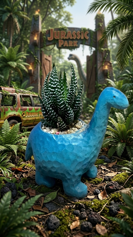 🦕 【拼肉肉】侏羅紀萌物降臨|長頸龍多肉盲盒 (含盆土專業組裝)