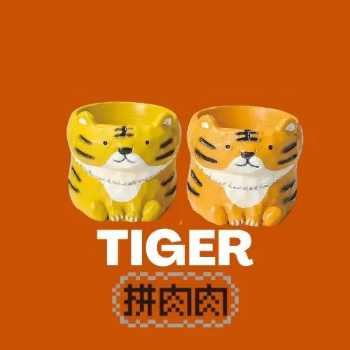 【肉肉動物園】兩隻老虎多肉盲盒 - 拼肉肉 Puzzle Of Succulent