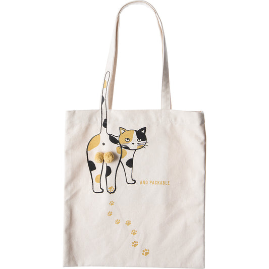 【Rou Rou Grocery Store】Creative big cat head tote bag