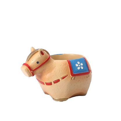 2026 馬年限定｜【馬上有錢】雙色萌馬金庫組 (金磚元寶版)