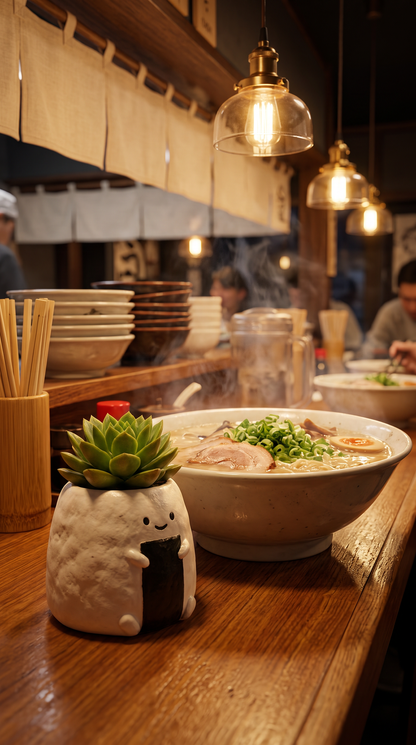 【拼肉肉】日式飯糰多肉植物盲盒(多肉一吋盆單入/多入組｜療癒偽食物｜辦公室吃貨必備｜含盆土)多肉一吋盆