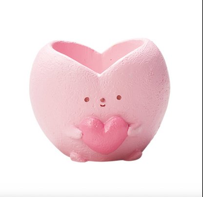 【肉肉玩具箱】把愛種出來！彩色愛心多肉花盆