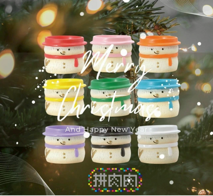 【拼肉肉聖誕限定】召喚你的雪國精靈！九色雪人多肉盲盒組合