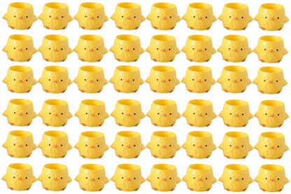 🐥 【肉肉動物園】破殼而出的可愛！萌呆黃色小雞 真實多肉微型盆栽 (辦公桌療癒萌寵｜盲盒驚喜｜含盆土專業組裝)