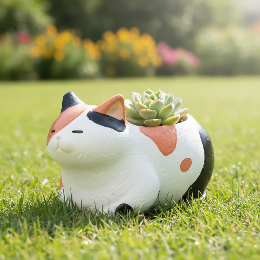 現貨【肉肉大動物園】幸運三花貓多肉盲盒 (Calico Cat) 拼肉肉 Puzzle Of Succulent