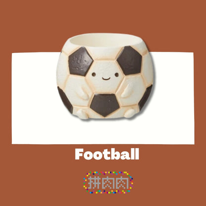 [Succulent Sports Field]-Japanese imported ball sports succulent blind box X6, 1 of each ball