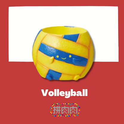 [Succulent Sports Field]-Japanese imported ball sports succulent blind box X6, 1 of each ball