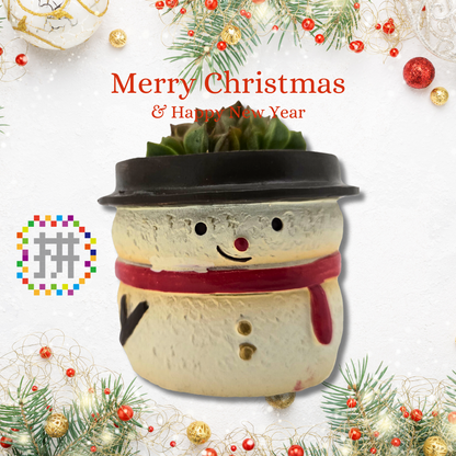 【拼肉肉聖誕限定】聖誕夢幻隊！聖誕老人、麋鹿、雪人三件套 (搭配多肉盲盒)