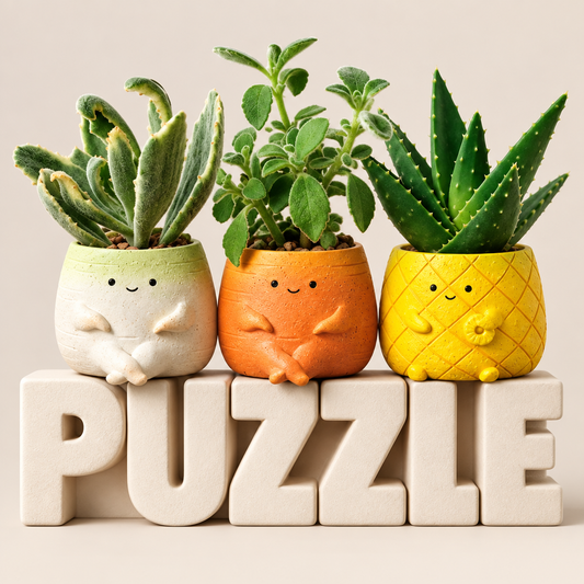 [Succulent Plant Garden] Good Luck Succulent Plant Set (Total 3 pieces)