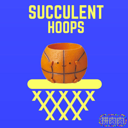 [Succulent Sports Field]-Japanese imported basketball succulent blind box X1