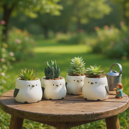 【肉肉動物園】-長尾山雀植物盲盒單隻