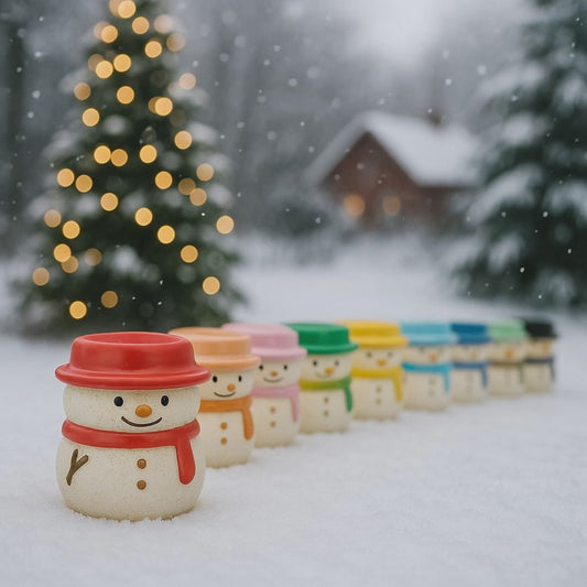 【拼肉肉聖誕限定】召喚你的雪國精靈！九色雪人多肉盲盒組合