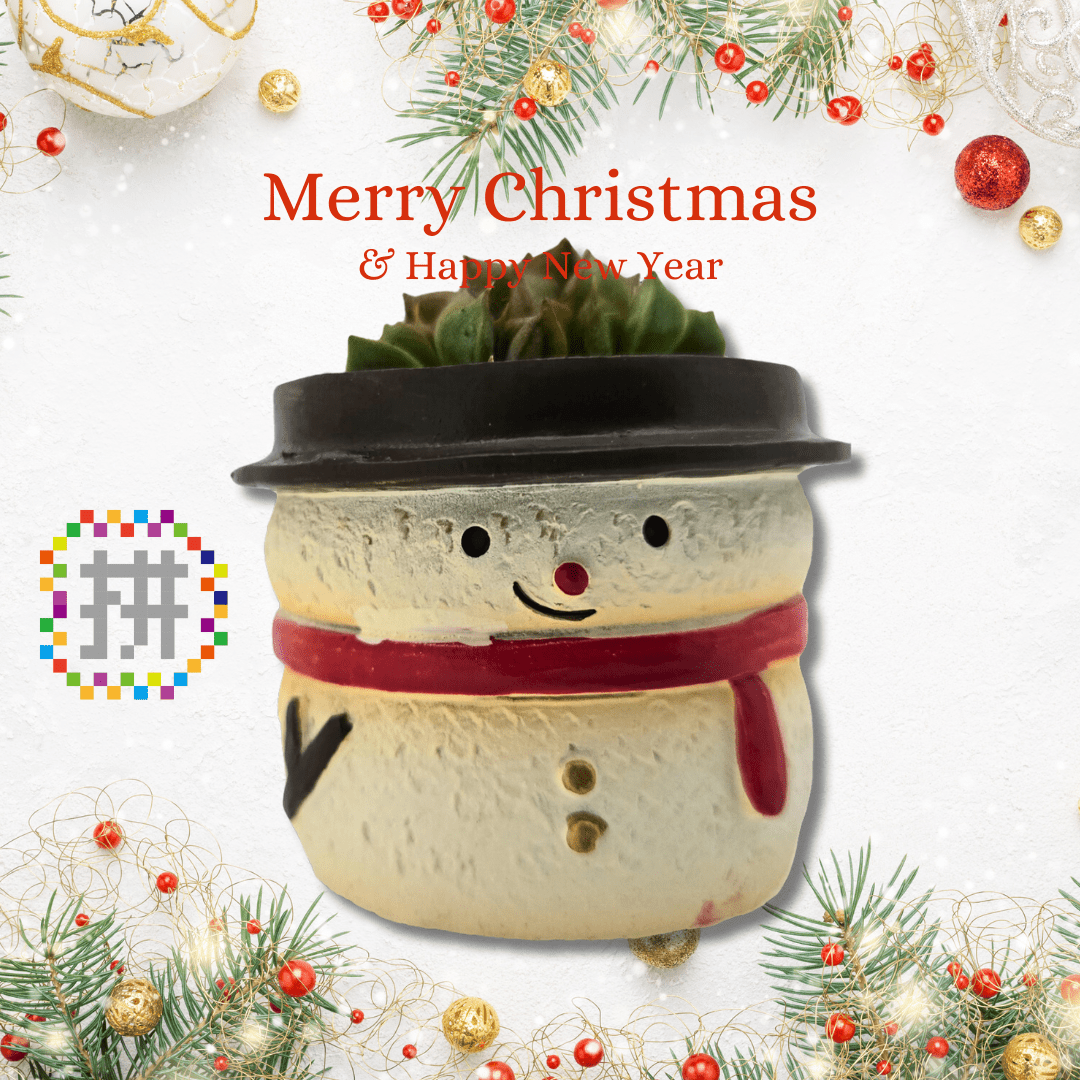 【拼肉肉聖誕限定】聖誕夢幻隊！聖誕老人、麋鹿、雪人三件套 (搭配多肉盲盒) - 拼肉肉 Puzzle Of Succulent