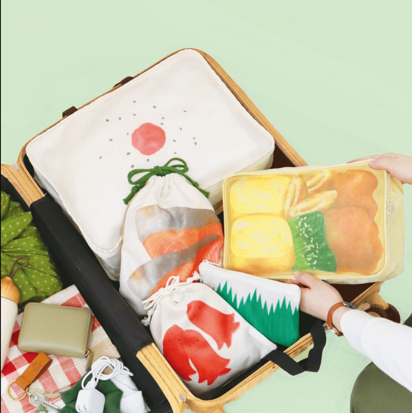 【肉肉雜貨店】開動啦！把行李箱變成「巨型美味便當盒」便當收納袋！ - 拼肉肉 Puzzle Of Succulent