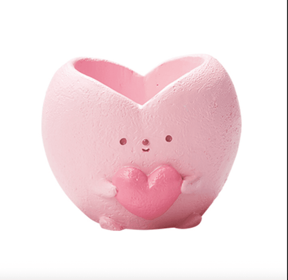 【肉肉玩具箱】把愛種出來！彩色愛心多肉花盆 - 拼肉肉 Puzzle Of Succulent