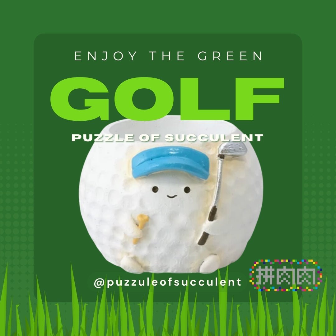 【肉肉運動場】高爾夫主題多肉盲盒 - 拼肉肉 Puzzle Of Succulent