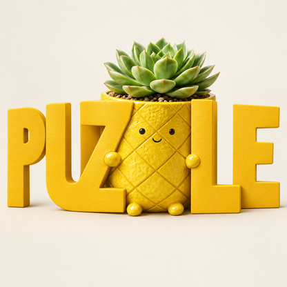 拼肉肉 PUZZLE 好運旺來鳳梨多肉盲盒