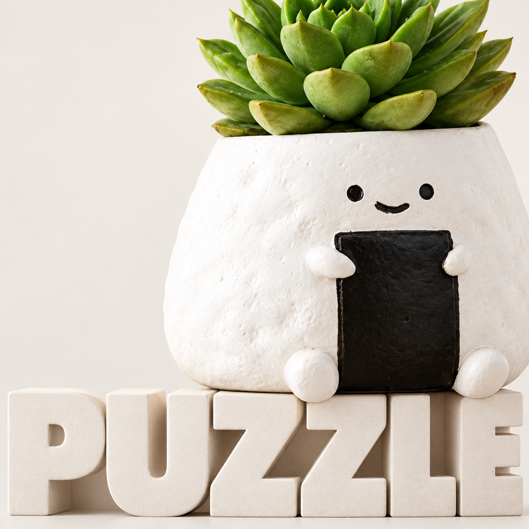 拼肉肉 PUZZLE 日式飯糰多肉盲盒