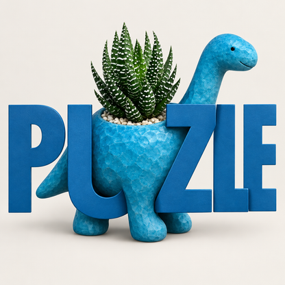 拼肉肉 PUZZLE 長頸龍多肉盲盒