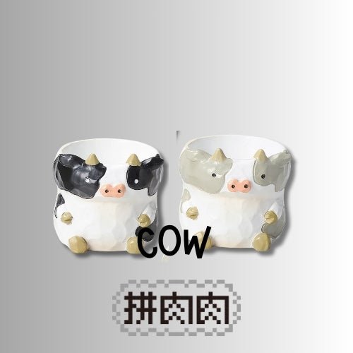 【肉肉動物園】乳牛雙色多肉植物盲盒X2 - 拼肉肉 Puzzle Of Succulent